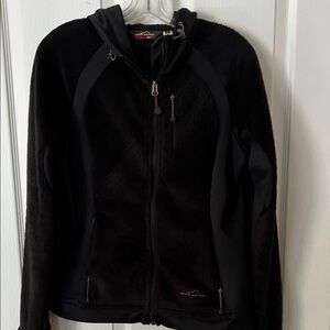 Eddie Bauer Black Fleece-Lined Jacket